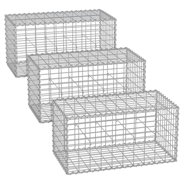 Gabionkorg, 100x50x50 cm, Silver Gabionkorg, 100x50x50 cm, Silver