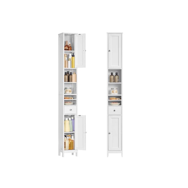 Badeværelsesskab, 19,5x21,4x180 cm, hvid Badeværelsesskab, 19,5x21,4x180 cm, hvid