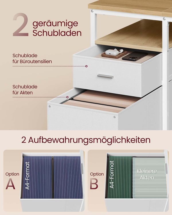 Skrivebord, 140x60x76 cm, Brun