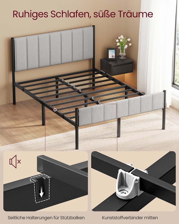 Parivuoteen runko, 207x141.5x104 cm, Harmaa