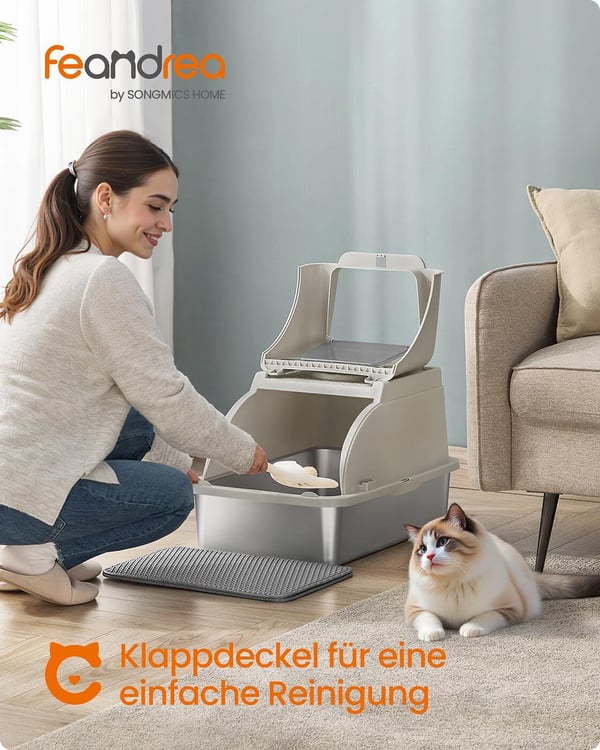 Kattebakke til kat, 61x41x36,5 cm, Beige