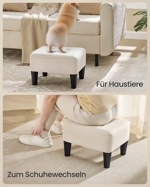 Sittepuff, 40x32x26 cm, Beige