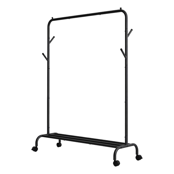 Klesstativ, stål, 41x103,5x155 cm, svart
