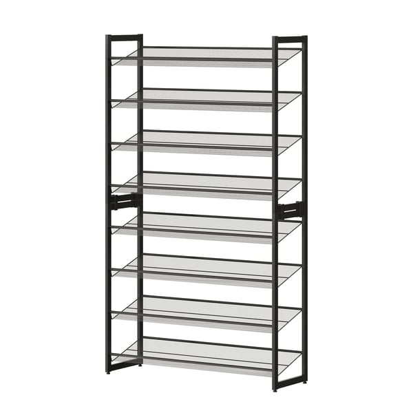 Skohylde, 92,5x30,7x163,5 cm, Sort Skohylde, 92,5x30,7x163,5 cm, Sort