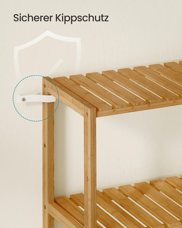 Kylpyhuonehylly, Telinehylly, 26x60x160.9 cm, Beige