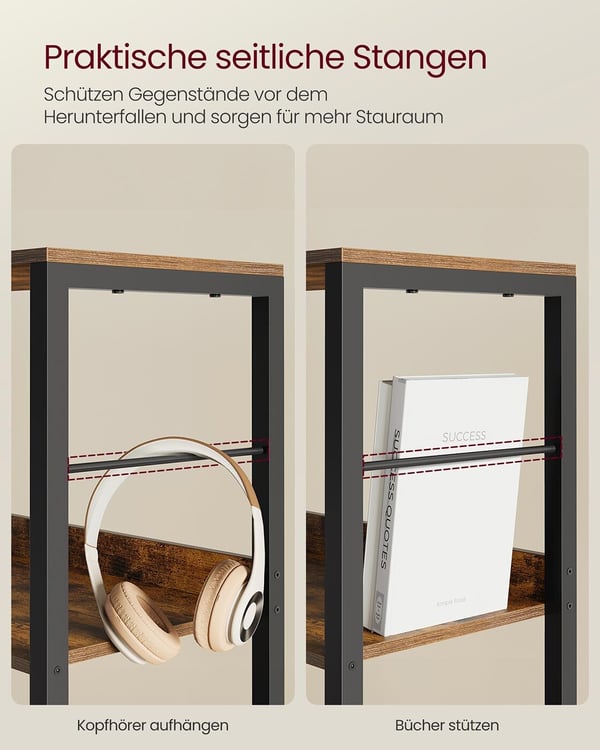 Bogreol, 30x60x178 cm, Brun