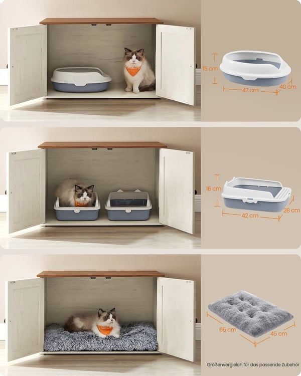 Katetoilet, 70x50x50 cm, Brun