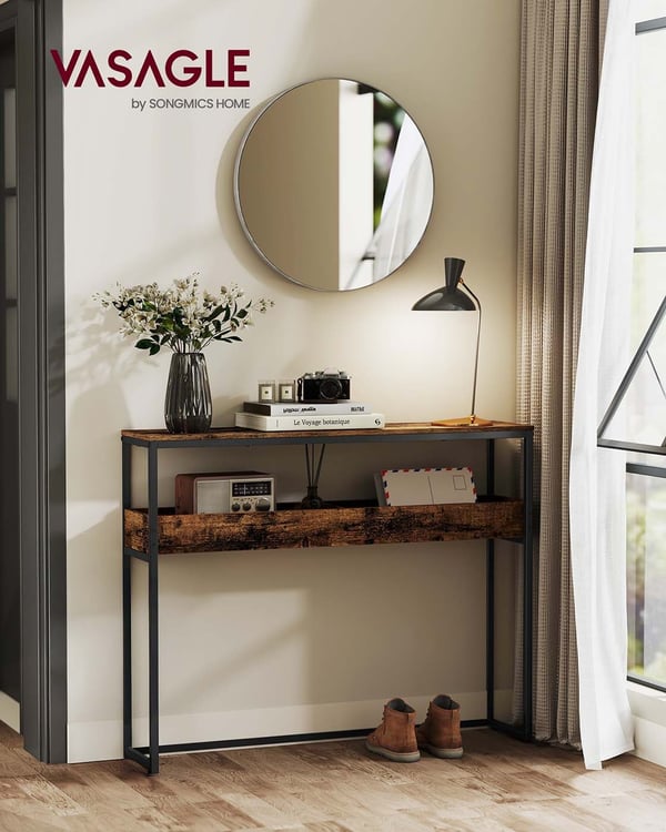 Konsolbord, 24x100x80 cm, Brun