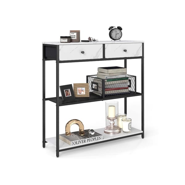 Konsolbord, 24x76x80 cm, Hvid