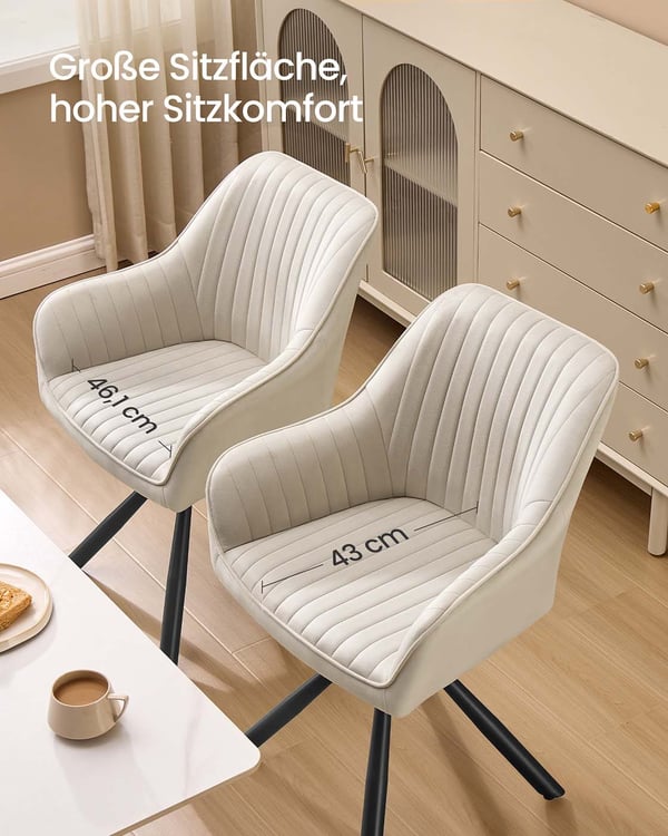 Matstol, 60x60x81,5 cm, Beige