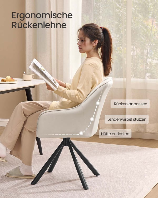 Matstol, 60x60x81,5 cm, Beige
