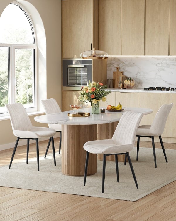 Spisebordsstol, 58x48,5x79,5 cm, Beige