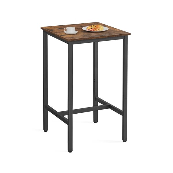 Barbord, 60x60x106 cm, Brun-Svart