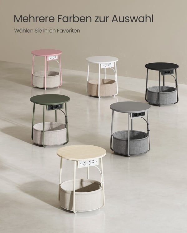 Sidebord, 45x50 cm, Beige