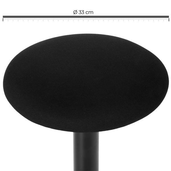 Kontorstol, Ergonomisk Arbejdsstol, 50-65 cm, Sort
