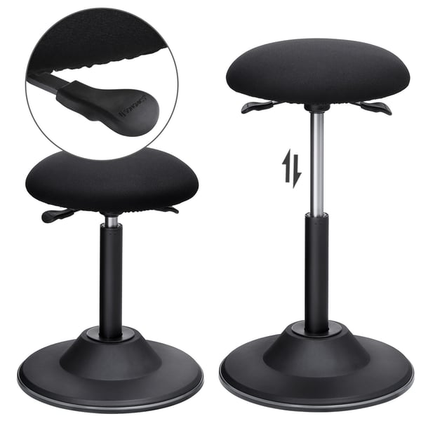 Kontorstol, Justerbar høyde, 50-70 cm, Svart