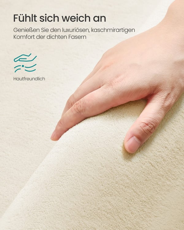 Tæppe, 160 x 230 cm, Beige