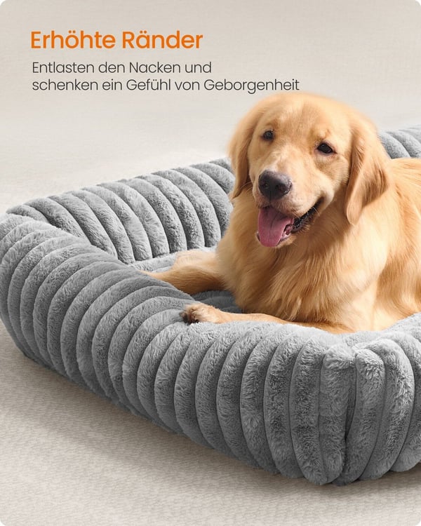 Hundeseng, 120x85x23 cm, Grå