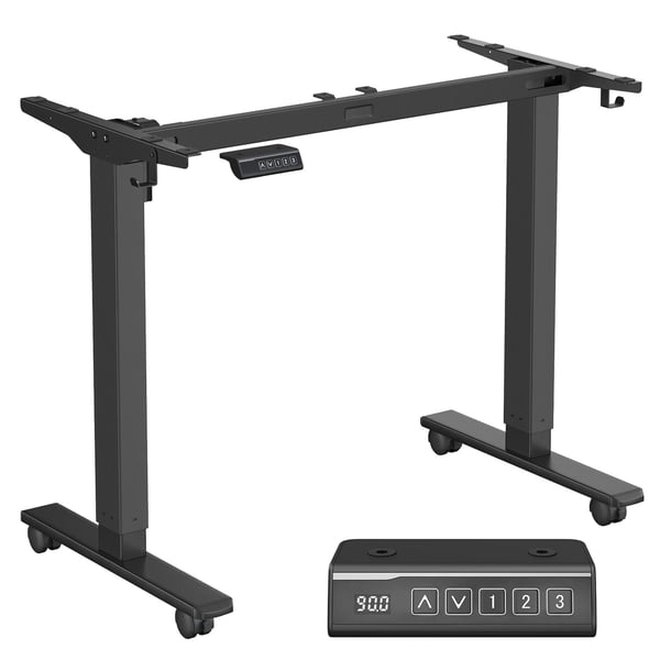 Skrivebordsstel, Højdejusterbar Elektrisk, 59,7x90,1x72,1 cm, Sort Skrivebordsstel, Højdejusterbar Elektrisk, 59,7x90,1x72,1 cm, Sort