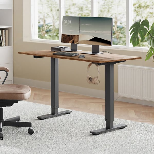 Skrivebordsstel, Højdejusterbar Elektrisk, 59,7x90,1x72,1 cm, Sort