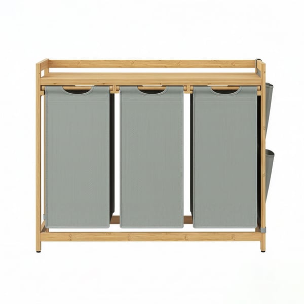 Tvättkorg, 94x33x78 cm, Grå