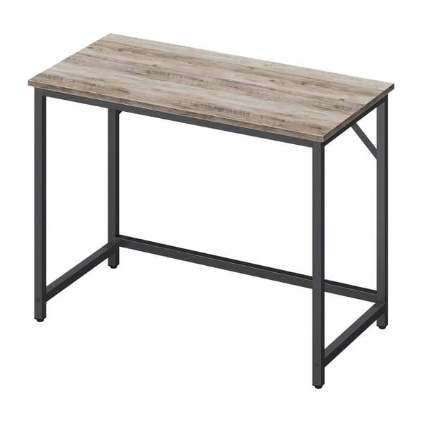 Skrivebord, 100x50x75,5 cm, greige-sort Skrivebord, 100x50x75,5 cm, greige-sort