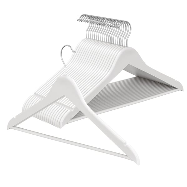 Bøjler, Træ, 42,9x21 cm, Hvid Bøjler, Træ, 42,9x21 cm, Hvid