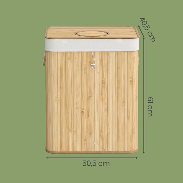 Flaskåtervinningsbehållare, 50.5x40.5x61 cm, Beige