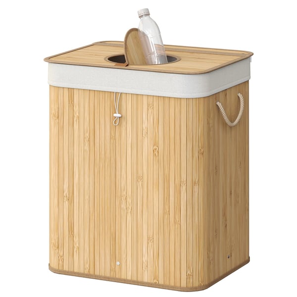 Flaskegjenvinningsbeholder, 40.5x40.5x61 cm, Beige