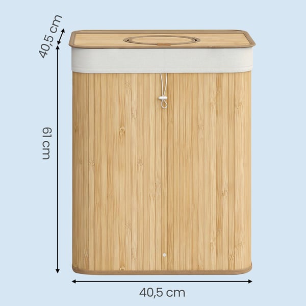 Flaskegjenvinningsbeholder, 40.5x40.5x61 cm, Beige