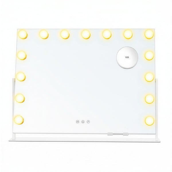 Makeupspejl, 10x62,5x45,8 cm, Hvid Makeupspejl, 10x62,5x45,8 cm, Hvid