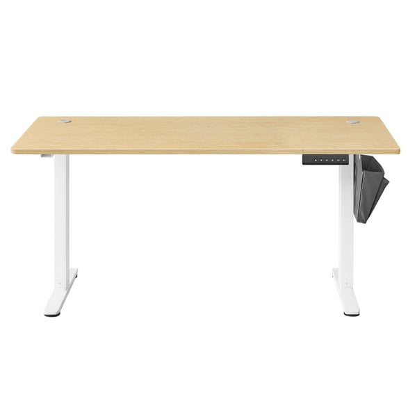Høydejusterbart skrivebord, 60x120x72-120 cm, Eik