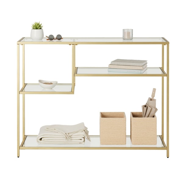 Konsolbord, 35x100x80 cm, Guld