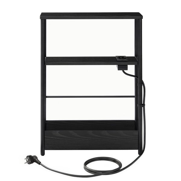 Sidebord, 18x45x58 cm, Sort