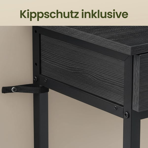 Konsollbord, 30x80x100 cm, Antrasitt