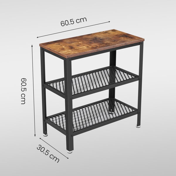 Sidebord, 60x30x60 cm, Brun
