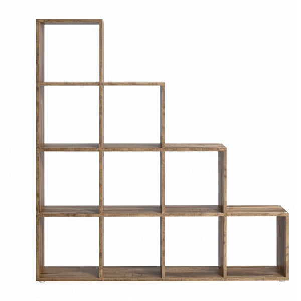 Bokhylle, 29x129,5x129,5 cm, Brun
