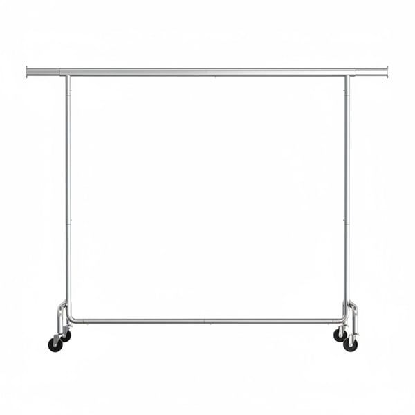 Tøjstativ, 45x160x162,9 cm, Sølv