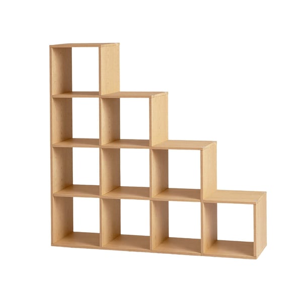 Bokhylle, 29x129,5x129,5 cm, Beige
