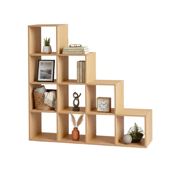 Bokhylle, 29x129,5x129,5 cm, Beige