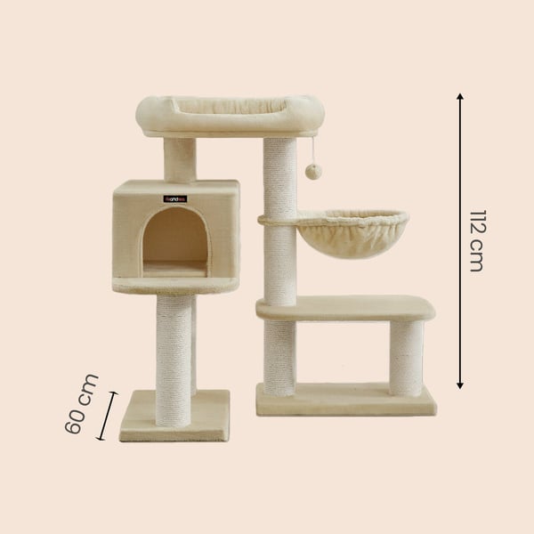 Kattorn, 70x60x112 cm, Beige