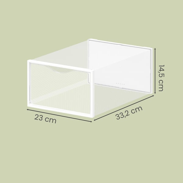 Skolåda set, 33,2x23x14,5 cm, Transparent
