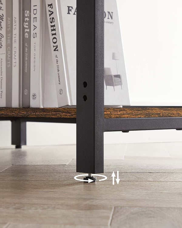 Datamaskinbord, 140x60x75 cm, Brun Svart