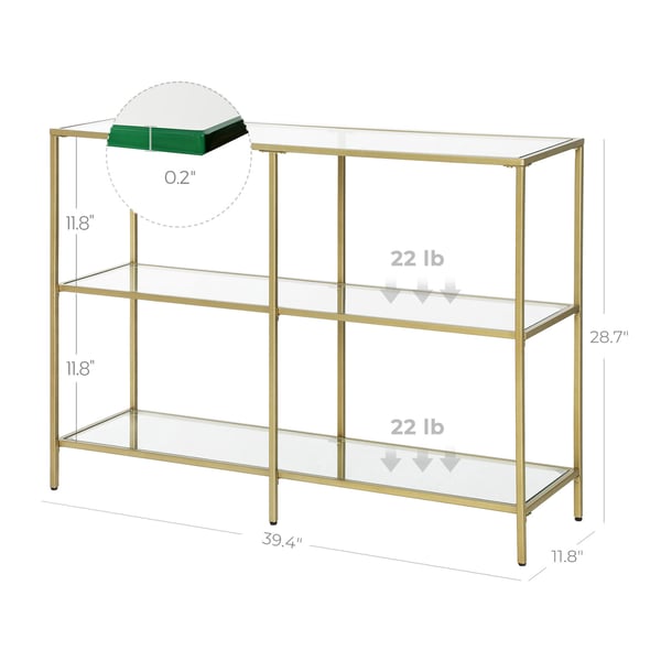 Konsolbord, 100x30x73 cm, Guld