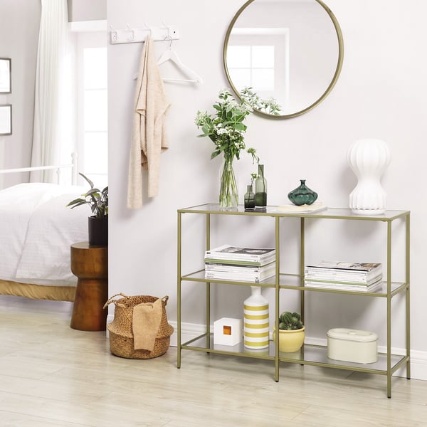 Konsolbord, 100x30x73 cm, Guld
