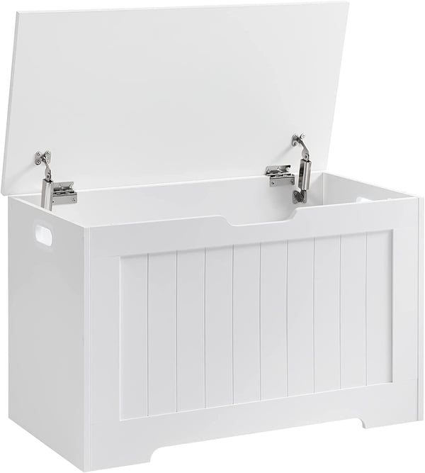 Opbevaringsbænk, 76x40x48 cm, Hvid Opbevaringsbænk, 76x40x48 cm, Hvid
