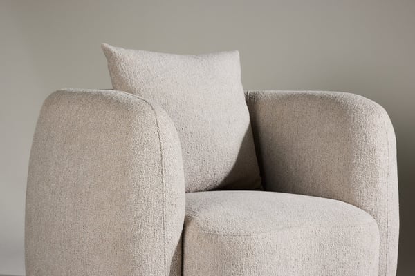 Nojatuoli, Cielo 1-istuttava sohva, 110x97x72 cm, beige
