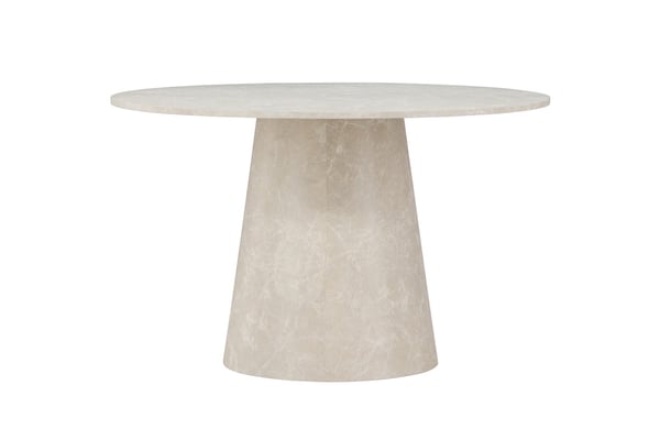 Ruokapöytä, Lanzo, ø120 cm, Beige
