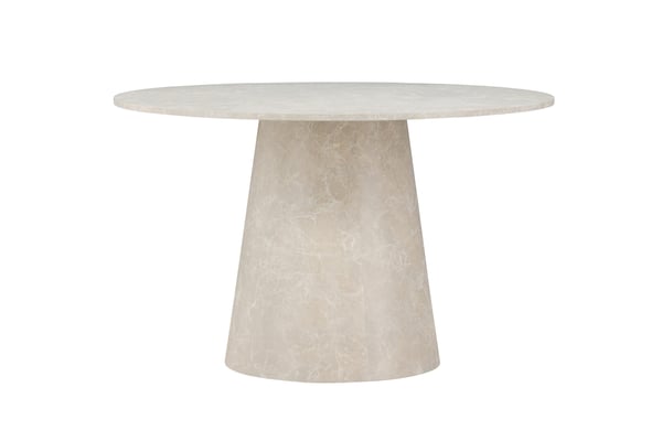 Ruokapöytä, Lanzo, ø120 cm, Beige
