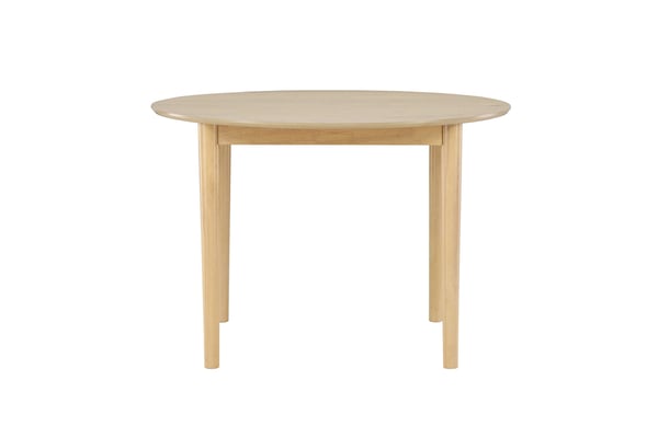 Ruokapöytä, Gilda, ø110+40 cm, valkolakattu